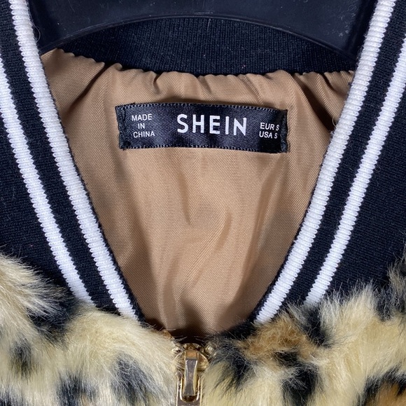 SHEIN Leopard Bomber Jacket - Picture 2 of 10